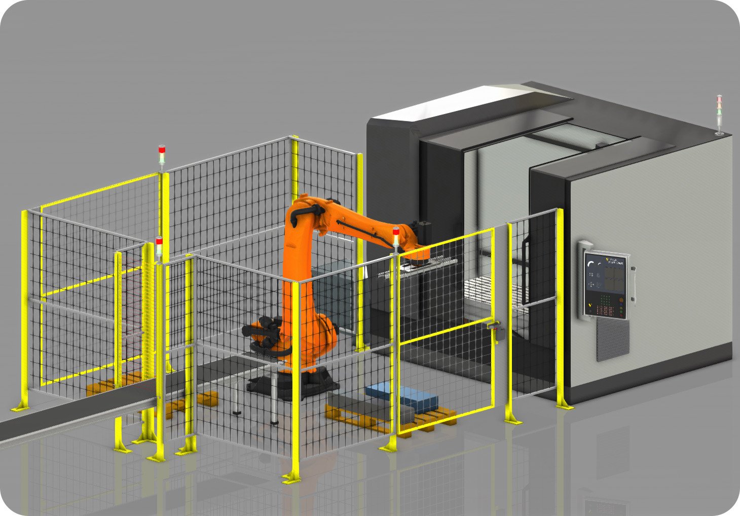 Application with fences and without AIRSKIN